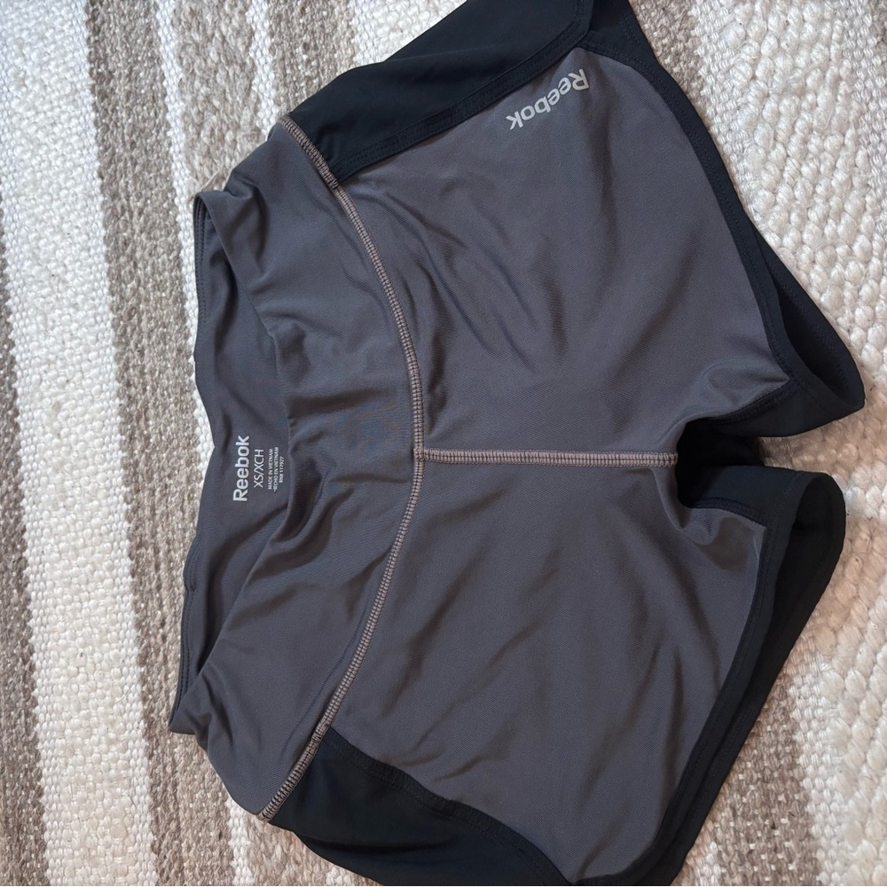 Reebok Charcoal and Black Performance Shorts